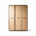 Wooden wardrobe with three doors and modern design 120 x 80 x 180cm