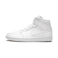 Air Jordan 1 Mid  Triple White  554724-129