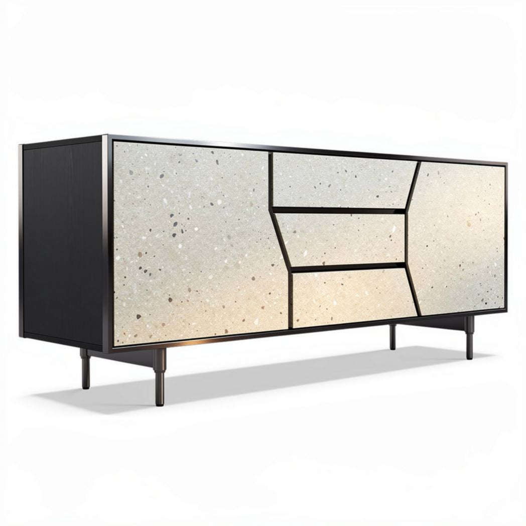 Modern sideboard storage cabinet with assorted finishes 150 x 45 x 70cm