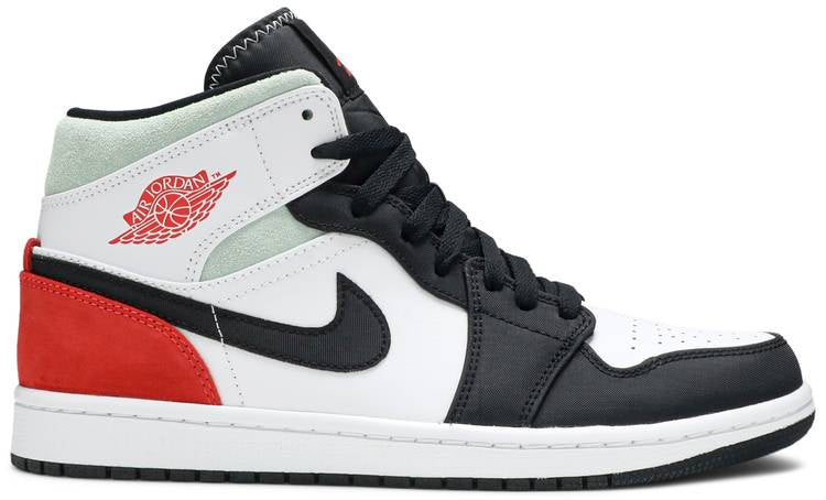 Air Jordan 1 Mid SE  Red Black Toe  852542-100